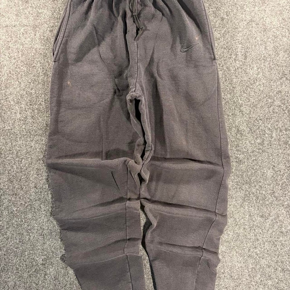 Nike Vintage 90s Sweatpants Joggers Made in USA Faded Black Grey Mens Small